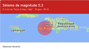 La terre a tremblé à plusieurs reprises en Haïti, ce lundi faisant au moins 2 morts
