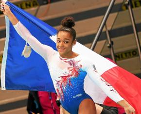 La Martiniquaise Mélanie De Jesus Dos Santos sacrée championne d’Europe à la poutre
